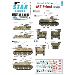 Star Decals, 35-C1057, Decal for Israeli AFVs  4, 1:35