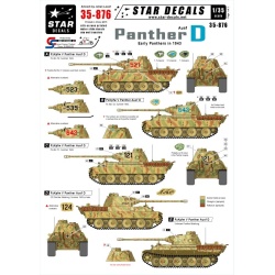 Star Decals 35-876, Decals for Panther Ausf. D Summer of 43