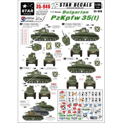 Star Decals, 35-940, Decal for Bulgarian PzKpfw 35(t).