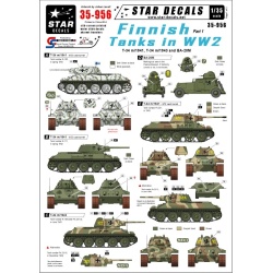 Star Decals, 35-956, Decal for Finnish Tanks in WW2. T-34 m/1941&others