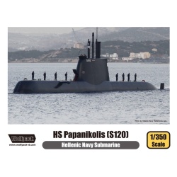 Wolfpack WP13502 HS Papanikolis (S120) Submarine-FULL KITS, SCALE 1/350
