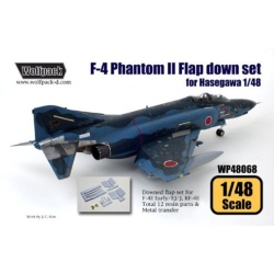 Wolfpack WP48068, F-4 Phantom II Hard Wing Flap down set (for Haswgawa 1/48), SCALE 1/48