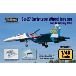 Wolfpack WP48101, Su-27 Flanker Early type wheel bay set (for Academy 1/48), SCALE 1/48