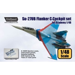 Wolfpack WP48107, Su-27UB Flanker C Cockpit set (for Academy 1/48), SCALE 1/48