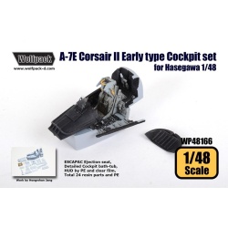 Wolfpack WP48166, A-7E Corsair II Early type Cockpit set (for Hasegaw,SCALE 1/48