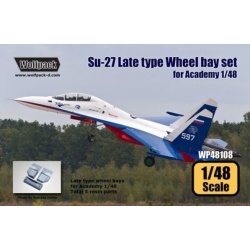 Wolfpack WP48108, Su-27 Flanker Late type wheel bay set (for Academy), SCALE 1/48