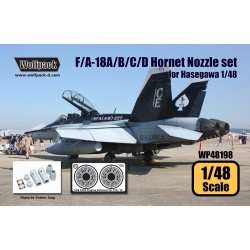 Wolfpack WP48198, F/A-18A/B/C/D Hornet F404 Engine Nozzle set (for Ha,SCALE 1/48