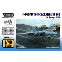 Wolfpack WP48221, F-14B/D Tomcat Exhuast set (for Tamiya 1/48) , SCALE 1/48