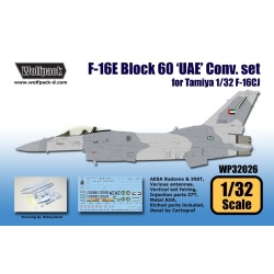 Wolfpack WP32026, F-16E Block 60 'UAE' Conversion set (for Tamiya) , SCALE 1/32