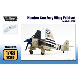 Wolfpack WW48024, Hawker Sea Fury Wing Fold set (for Airfix 1/48) , SCALE 1/48