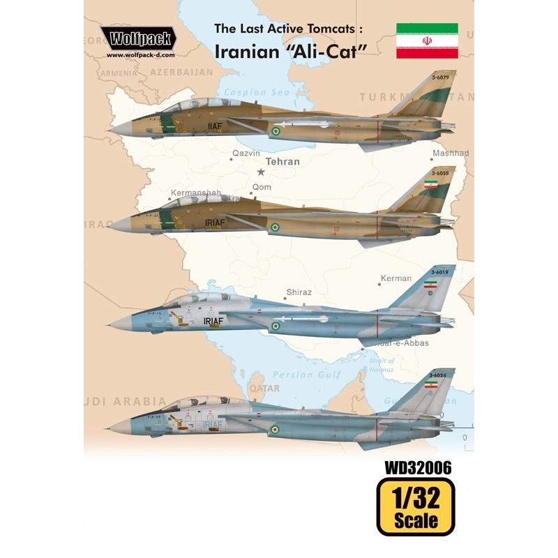 Wolfpack WD32006, The Last Active Tomcats - Iranian "Alicat" (F-14A), SCALE 1/32