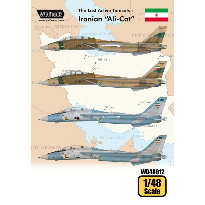 Wolfpack WD48012, The Last Active Tomcats - Iranian "Ali(DECALS SET), SCALE 1/48