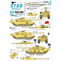 Star Decals, 35-C1162 RSDG - Royal Scots Dragoon Guards in the Gulf , SCALE 1/35