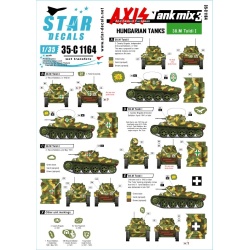 Star Decals, 35-C1164 Hungarian tanks in WW2. Axis Tank Mix  3. , SCALE 1/35