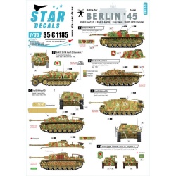 Star Decals, 35-C1185 Berlin  4. Battle for Berlin 1945. StuG III ., SCALE 1/35