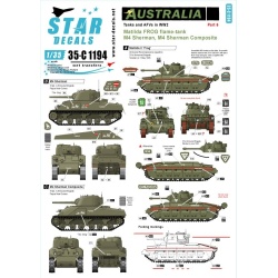 Star Decals, 35-C1194 Australia Tanks and AFVs 6. Matilda FROG Fl , SCALE 1/35