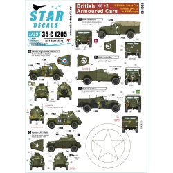 Star Decals, 35-C1205 British Armoured Cars 2. M3A1 White Scout C , SCALE 1/35