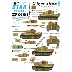 Star Decals, 35-C1092 SS-Tigers in France  4, SCALE 1/35