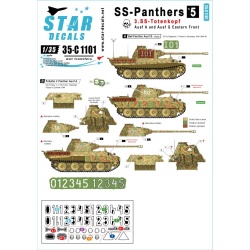 Star Decals, 35-C1101 SS-Panthers 5., SCALE 1/35