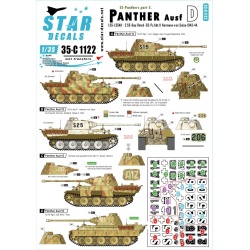 Star Decals, 35-C1122 SS-Panthers 5 , SCALE 1/35