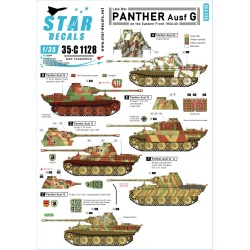 Star Decals, 35-C1128 Eastern front 1944-45.Late war Panther Ausf. G, SCALE 1/35