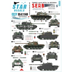 Star Decals, 35-C1140 Tanks & AFVs in Bosnia 5. , SCALE 1/35