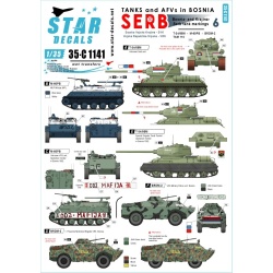 Star Decals, 35-C1141 Tanks & AFVs in Bosnia 6. , SCALE 1/35