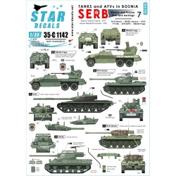 Star Decals, 35-C1142 Tanks & AFVs in Bosnia 7 , SCALE 1/35