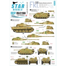 Star Decals, 35-C1144 German Funklenk (Fkl) Panzers 2., SCALE 1/35
