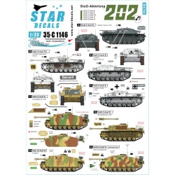 Star Decals, 35-C1146 StuG III Ausf B / E / F8 / G and StuH 42. , SCALE 1/35