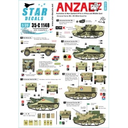 Star Decals, 35-C1148 Australian & NZ AFVs in Mid-East and Africa., SCALE 1/35