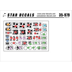 Star Decals, 35-979 Berlin 3. Panthers. Panthers and Panther turms , SCALE 1/35
