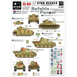 Star Decals, 35-887 Befehl-Panzer mix. German Befehl (staff and HQ , SCALE 1/35