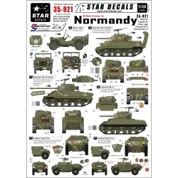 Star Decals, 35-921 British armour in Normandy. Sherman Mk II, 44th , SCALE 1/35