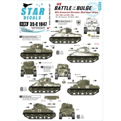 Star Decals, 35-C1047 Battle of the Bulge. , SCALE 1/35