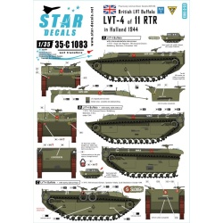 Star Decals, 35-C1083 British LVT Buffalo 2.79th Armoured Divisi, SCALE 1/35