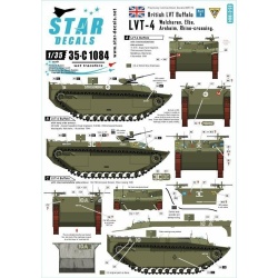 Star Decals, 35-C1084 British LVT Buffalo 3.79th Armoured Divisi, SCALE 1/35