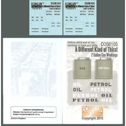ECHELON FD D356105, 1/35 Decals for A Different Kind of Thirst - 2 Gallon Can Ma