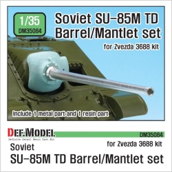 DEF.MODEL, DM35084, SU-85M TD D-5S Barrel / Mantlet set , 1:35