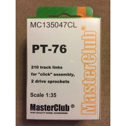 RESIN Tracks and Drive Sprockets for PT-76, MC135047CL, MasterClub, 1:35