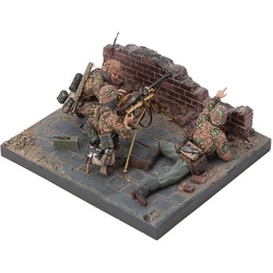 SOL RESIN FACTORY, WWII GERMAN MG34 TEAM *Base Not Included , MM194, SCALE 1:16