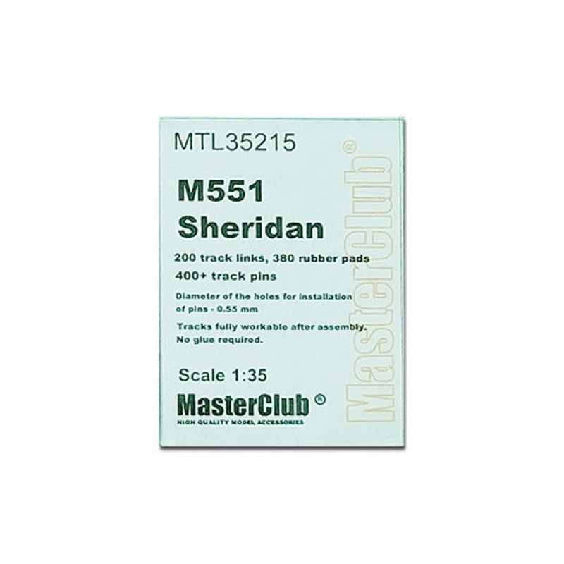MASTERCLUB, MTL35215, 1:35, METAL TRACKS for M551 Sheridan