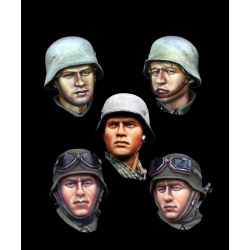 ALPINE MINIATURES H023, German Infantry Head Set, SCALE 1:35