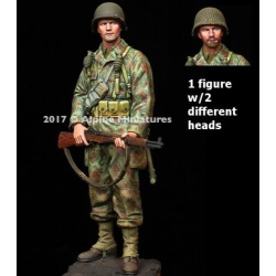ALPINE MINIATURES 16037, US Armored Infantry 2AD Normandy (1 figure), SCALE 1:16