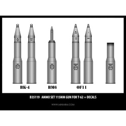 MINIARM, 1:35, B35119, Ammo set 115mm gun for T-62 + decals