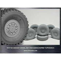 MINIARM, 1:35, B35163, KamAZ-63968 Tuphoon-K sagged wheels set