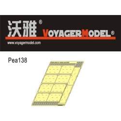 PEA138, WWII German Panther G/F/II Side Skirts Late Productio, VOYAGERMODEL 1/35