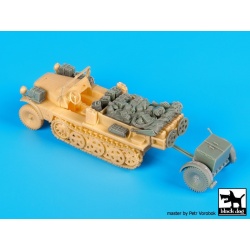 Sd.Kfz. 10 with Sd.Ah. 32 accessories set cat.n.: T72080 , BLACK DOG, 1:72