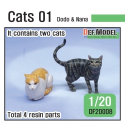 DEF.MODEL, DF20008, 1/20 Cats "Dodo & Nana" (2 FIGURES), 1:20