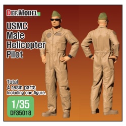 DEF.MODEL, DF35018, USMC Male Helicopter Pilot (1 FIGURE), 1:35